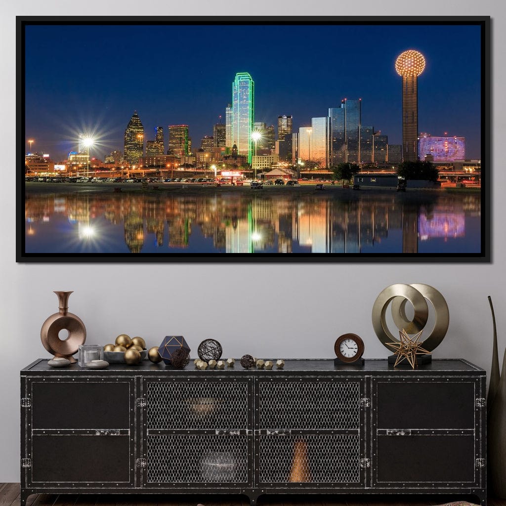 Dallas Skyline Canvas Wall Art