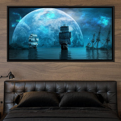 Sailing World Canvas Wall Art