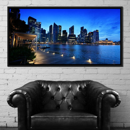 Singapore Skyline Canvas Wall Art