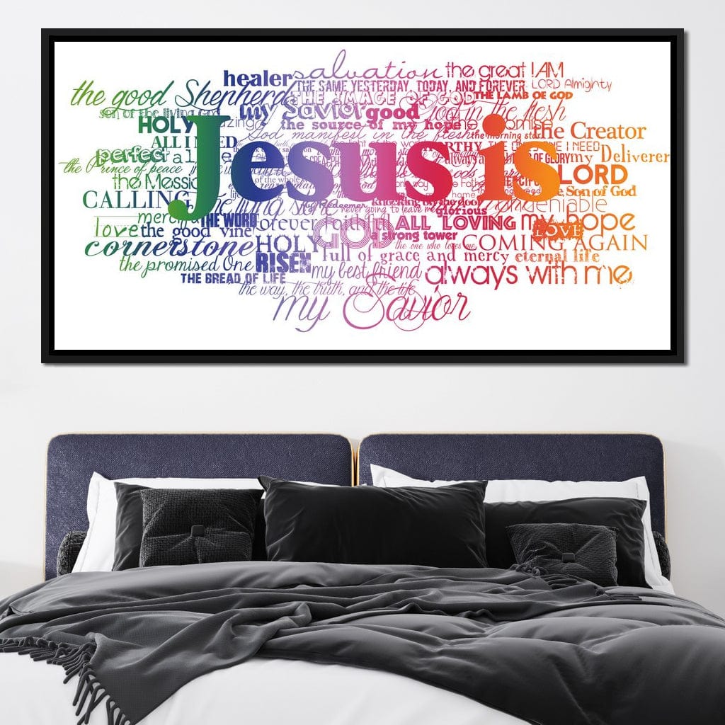 Jesus Is Canvas Wall Art