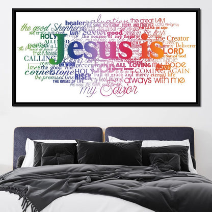 Jesus Is Canvas Wall Art