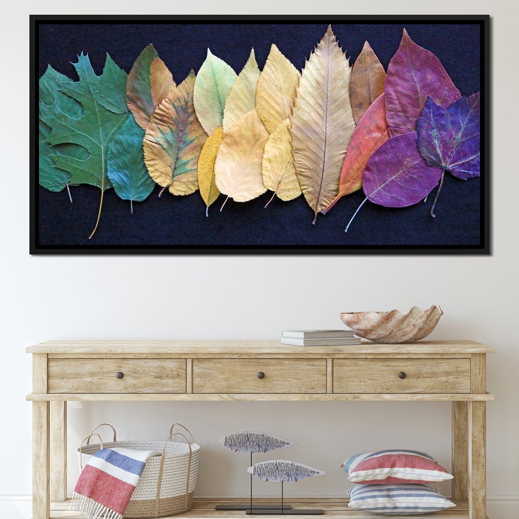 Colorful Leaves Canvas Wall Art