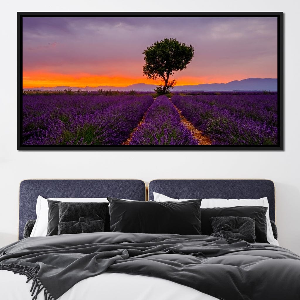 Provence Sunset Canvas Wall Art