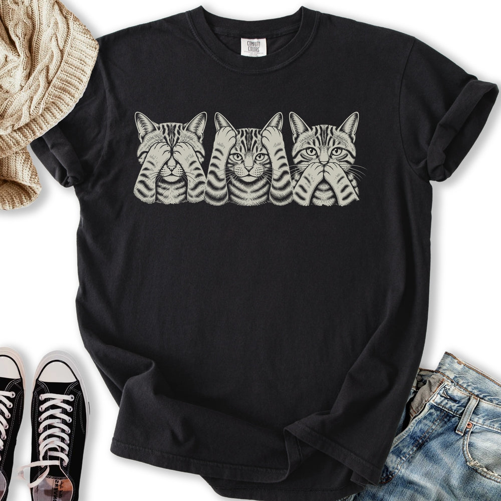 No Evil Cats Relaxed Tee