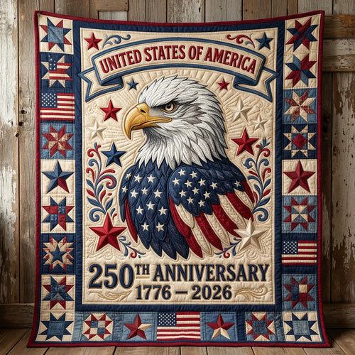 250th American Eagle Quilt Blanket