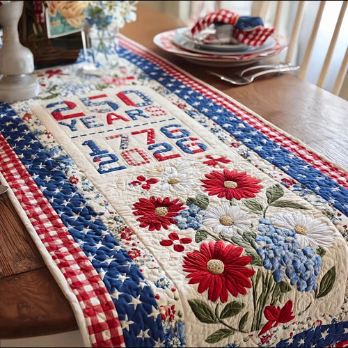 250th Anniversary Quilted Table Runner