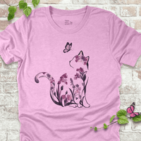 Floral Cat T-Shirt