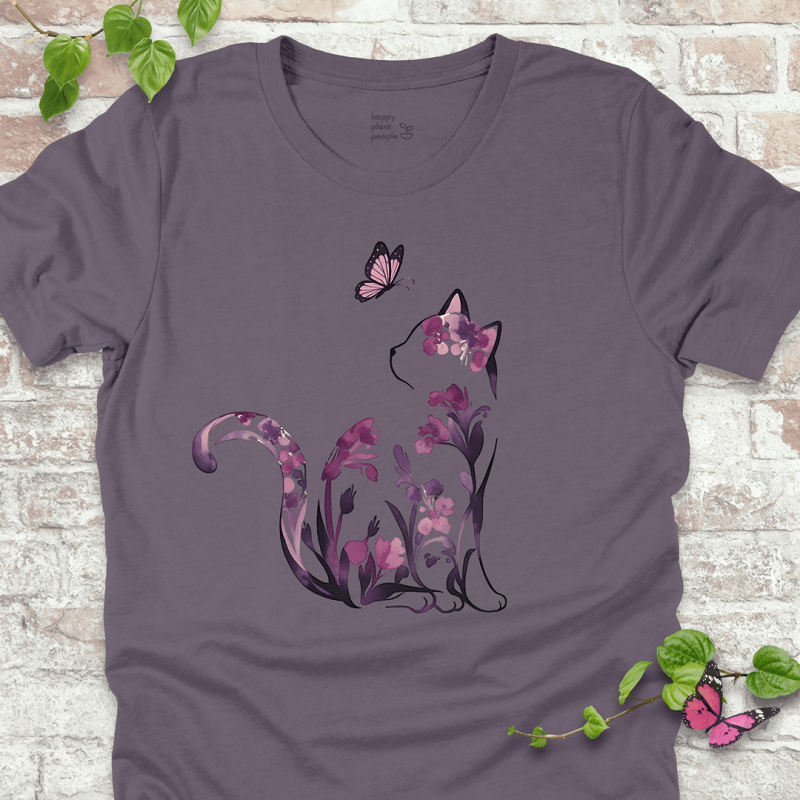 Floral Cat T-Shirt