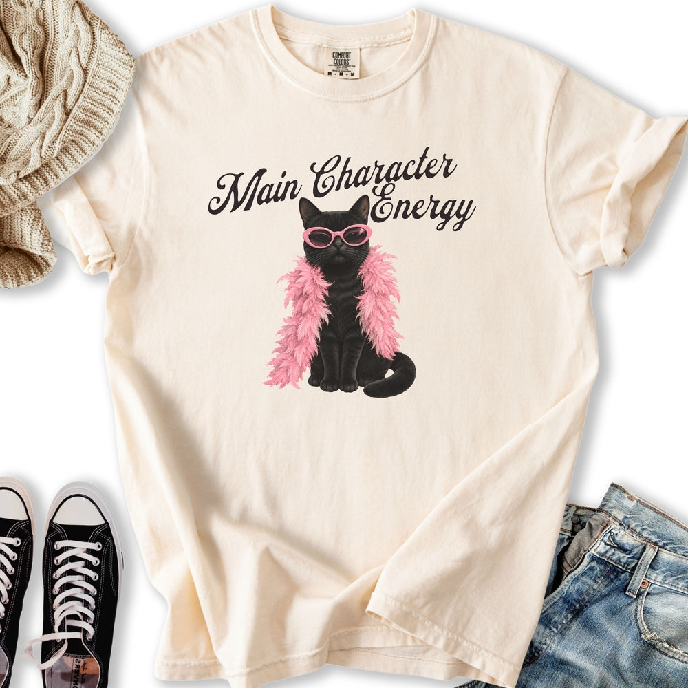 Main Character Black Cat Relaxed Tee