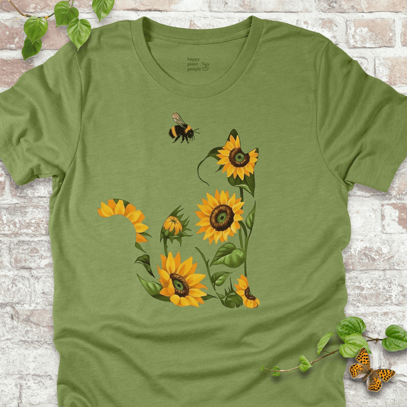 Sunflower Cat T-Shirt