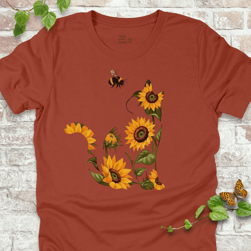 Sunflower Cat T-Shirt