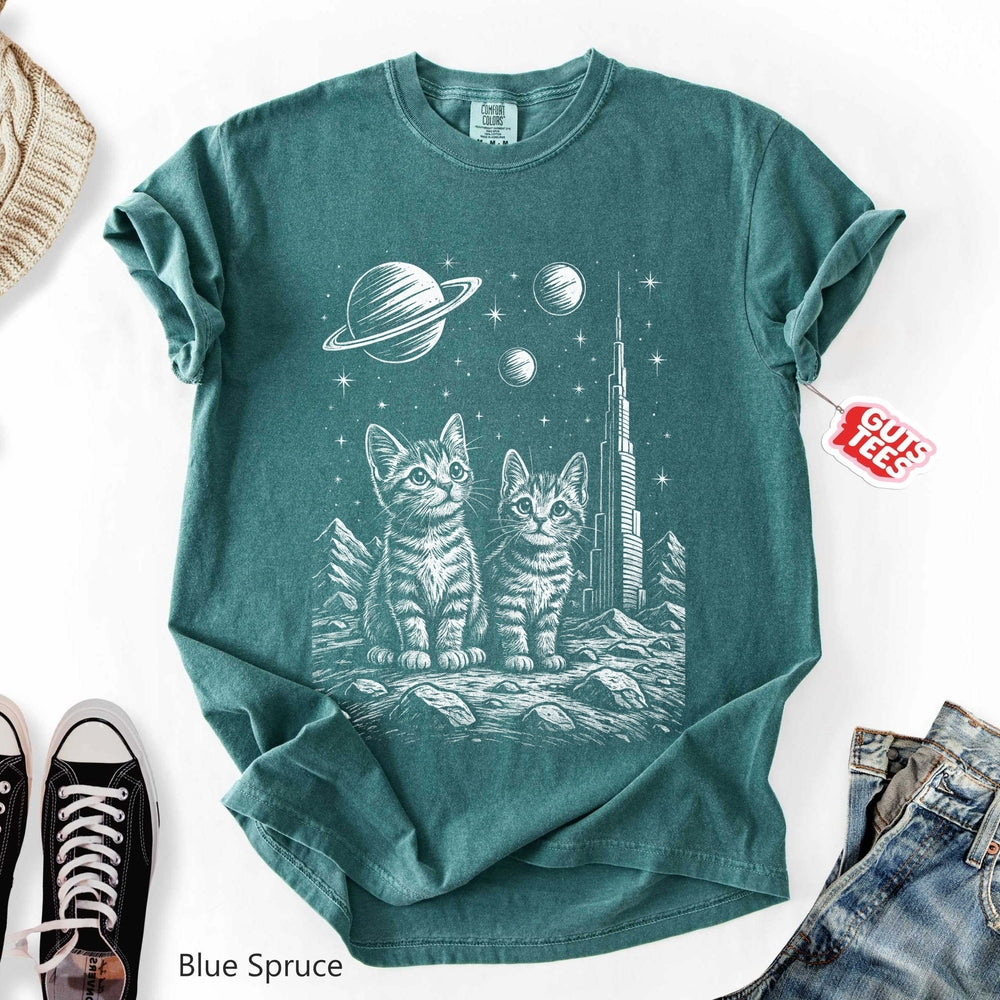 Cats in Space Relaxed Tee