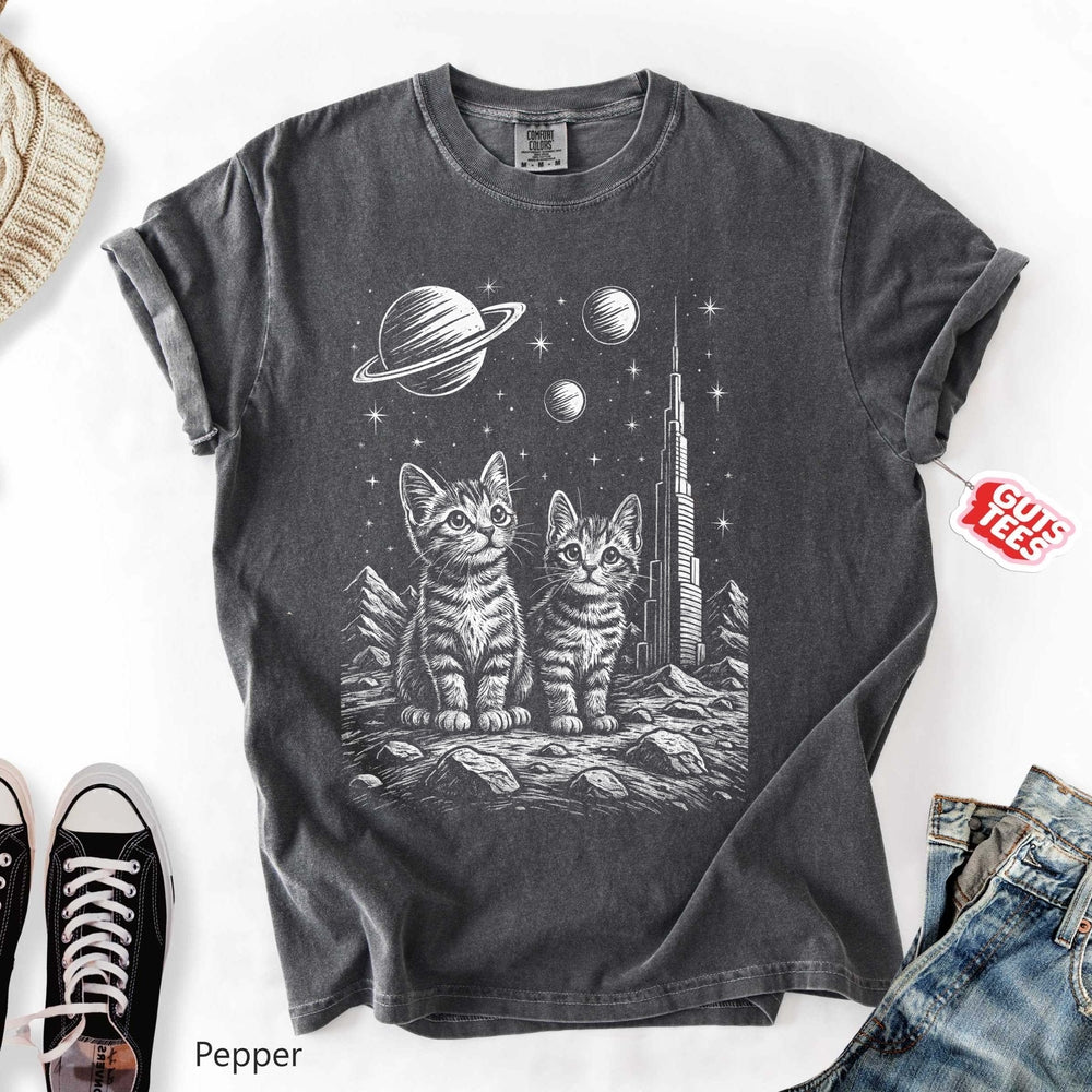 Cats in Space Relaxed Tee