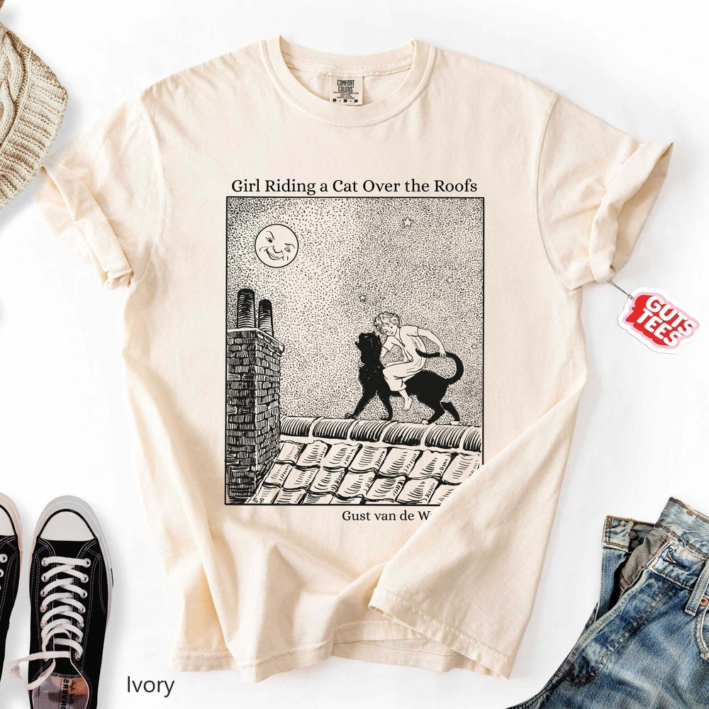 Quirky Vintage Art Relaxed Tee