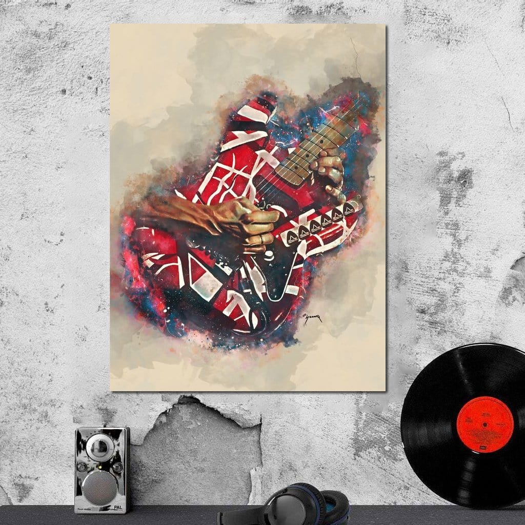Eddie Van Halen's Electric Guitar Canvas Wall Art