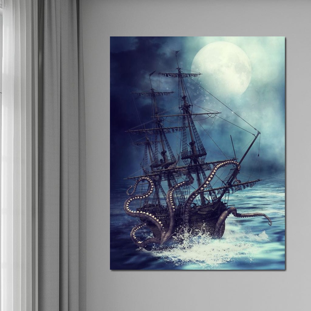 The Kraken Canvas Wall Art