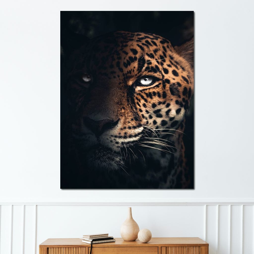 Jaguar Half Canvas Wall Art