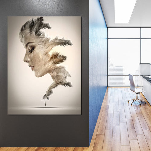 Feathers Canvas Wall Art