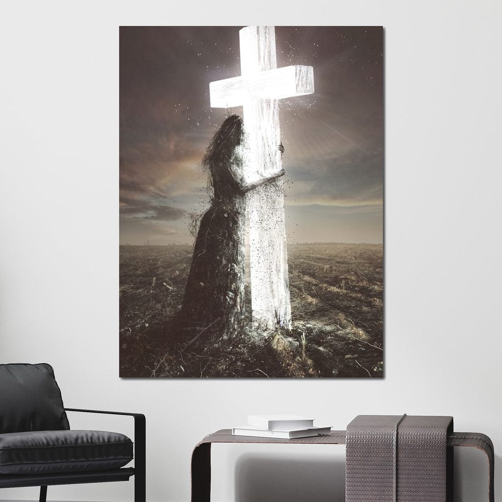 Holding Faith Canvas Wall Art