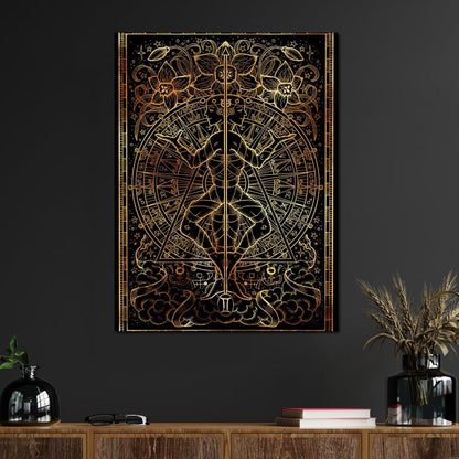 Zodiac sign Gemini Canvas Wall Art