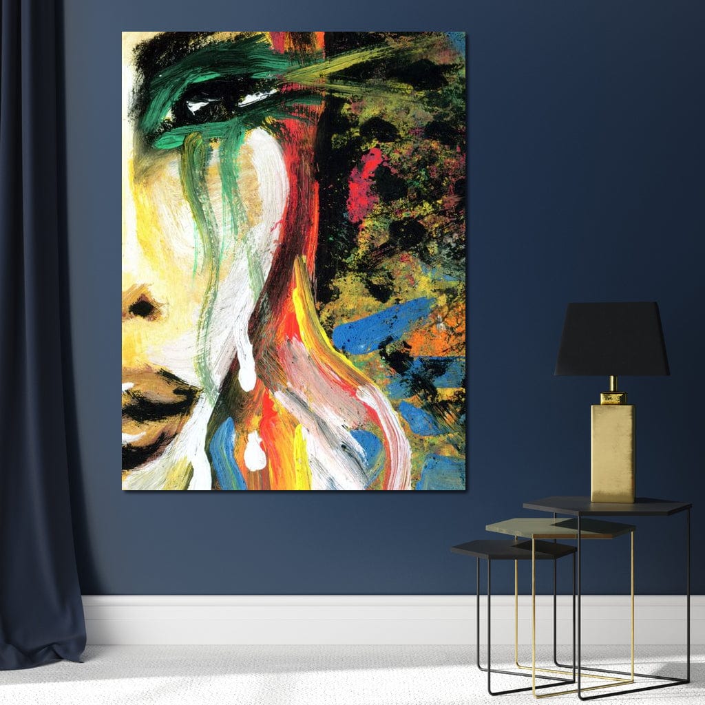 Emotional Lady Canvas Wall Art