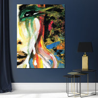 Emotional Lady Canvas Wall Art