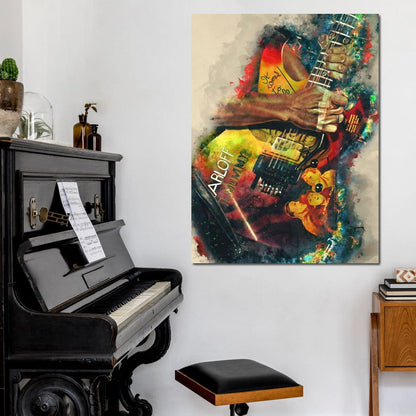 Kirk Hammett's Electric Guitar Canvas Wall Art