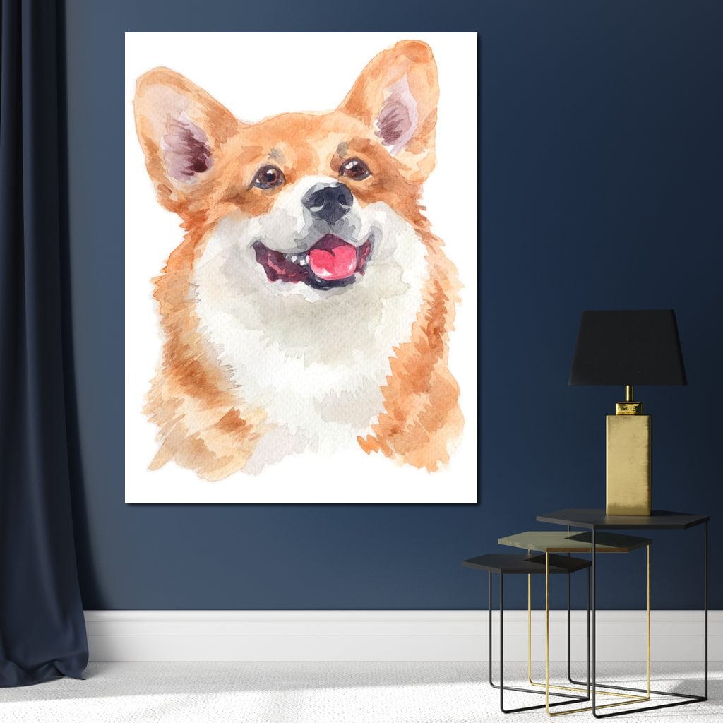 Welsh Corgi Canvas Wall Art