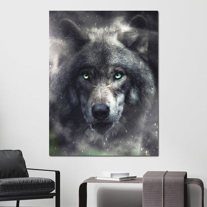 Midnight Wolf Canvas Wall Art