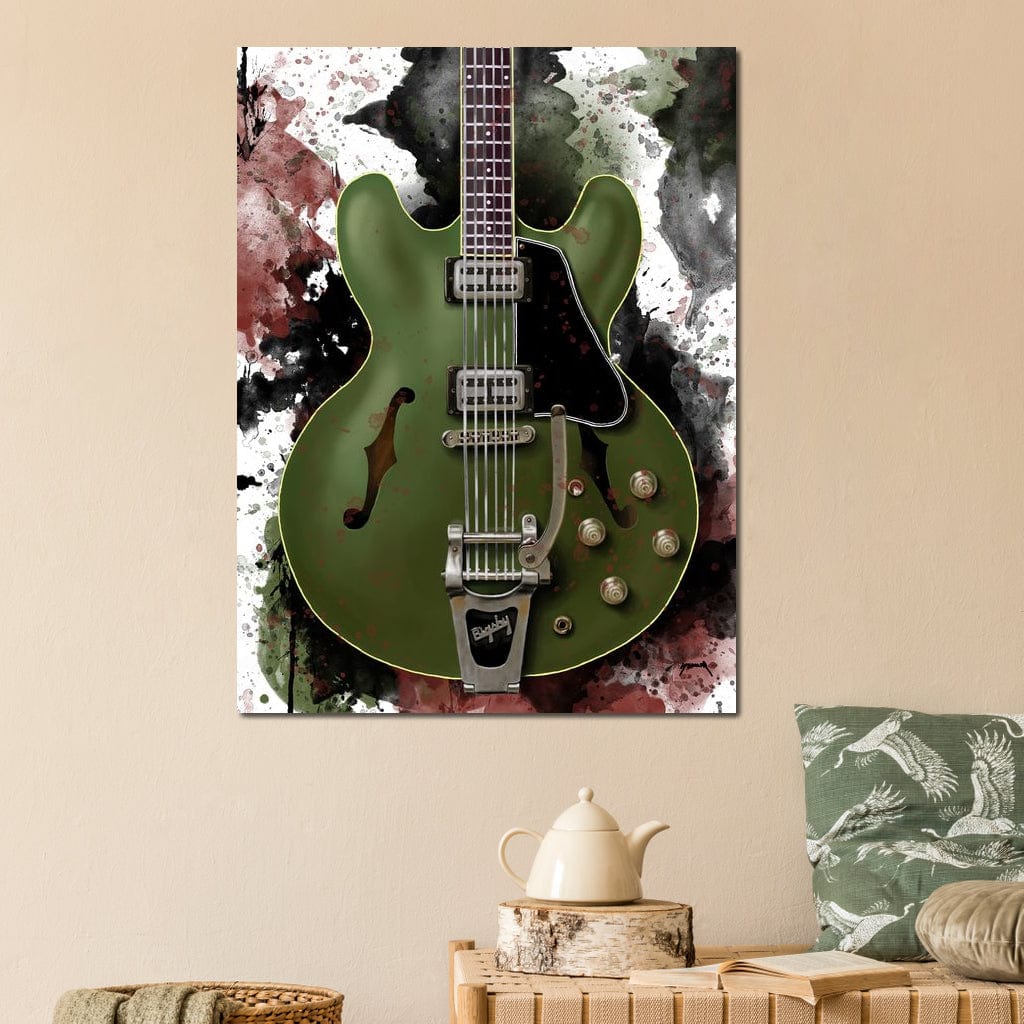 Chris Cornell's Electric Guitar Canvas Wall Art