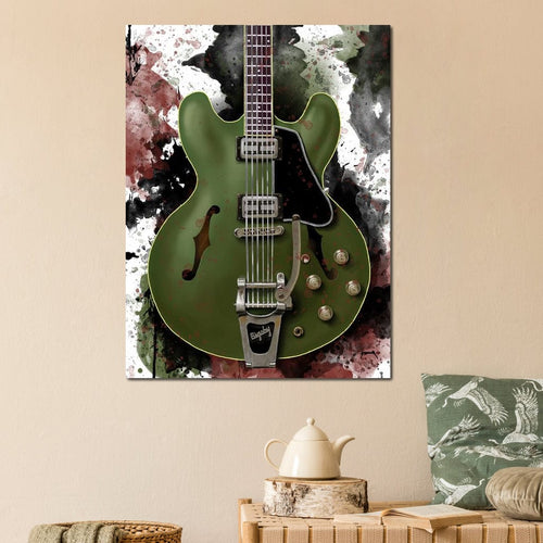Chris Cornell's Electric Guitar Canvas Wall Art