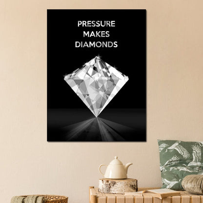 Pressure Makes Diamonds Canvas Wall Art