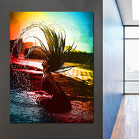 Neon Summer Days Canvas Wall Art