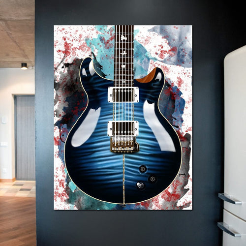 Santana's Electric Guitar Canvas Wall Art