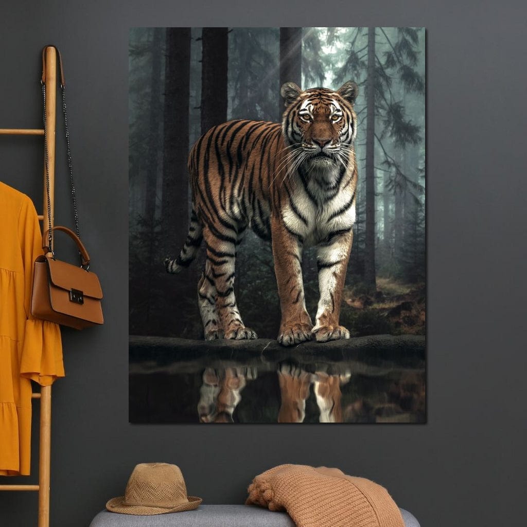 Tiger Reflection Canvas Wall Art