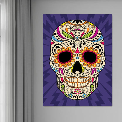 Mexican Skull Canvas Wall Art