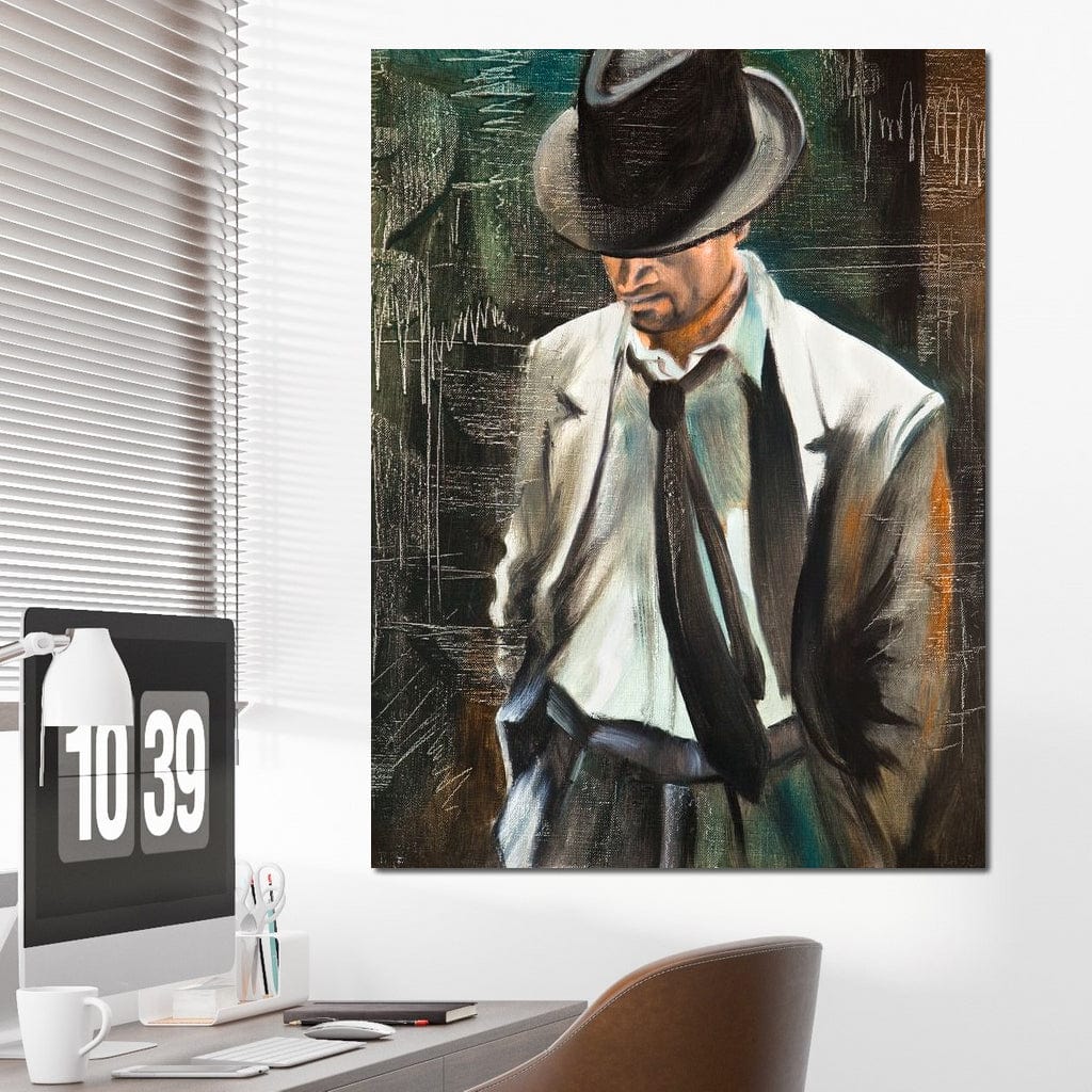Stylish Man Canvas Wall Art