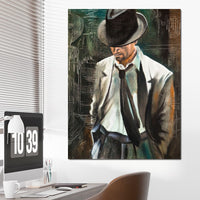 Stylish Man Canvas Wall Art