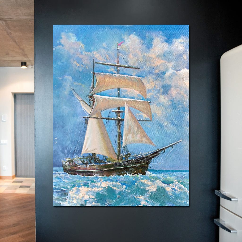 White Sails Canvas Wall Art