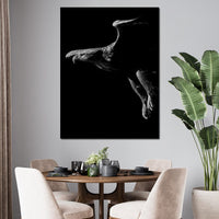 Black and White Eagle Canvas Wall Art