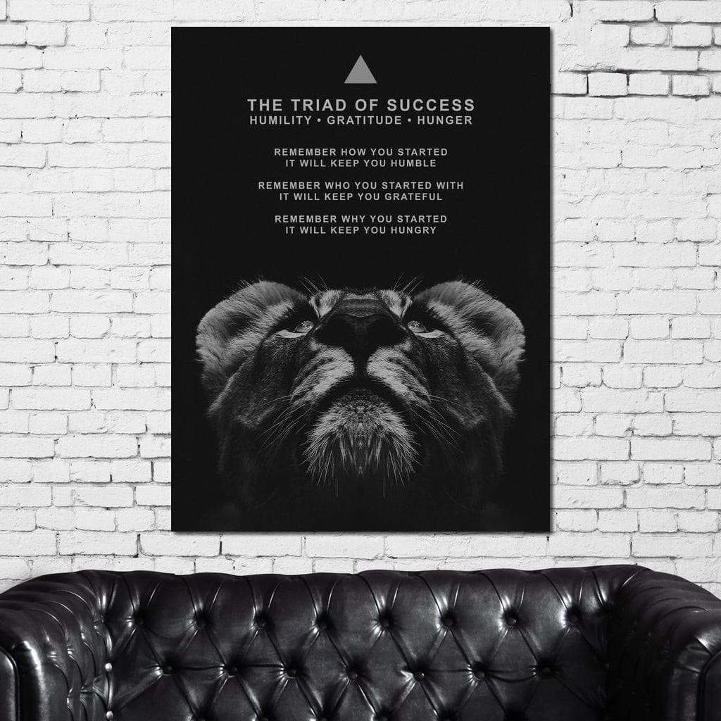 The Triad of Success Canvas Wall Art