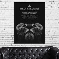 The Triad of Success Canvas Wall Art