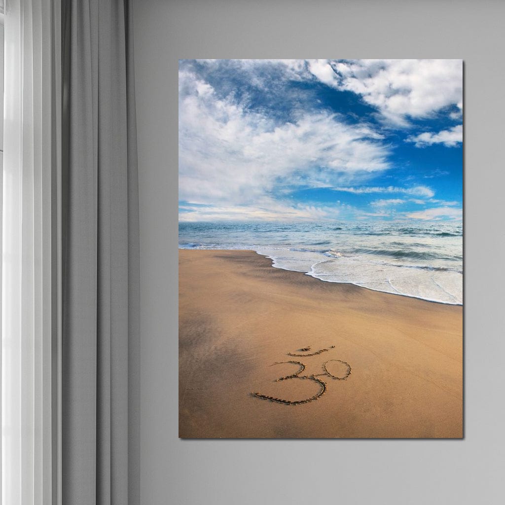Meditation Beach Canvas Wall Art