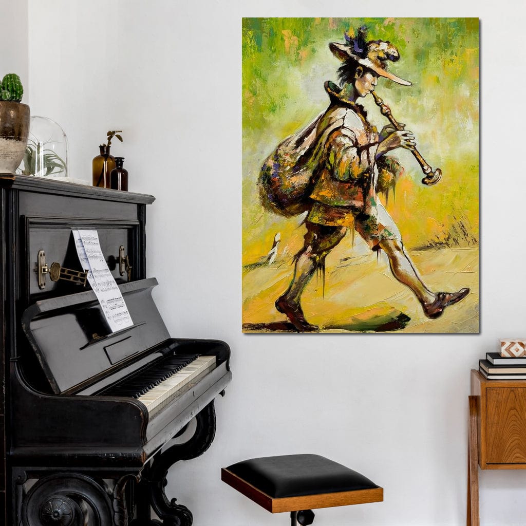 Wandering Troubadour Canvas Wall Art