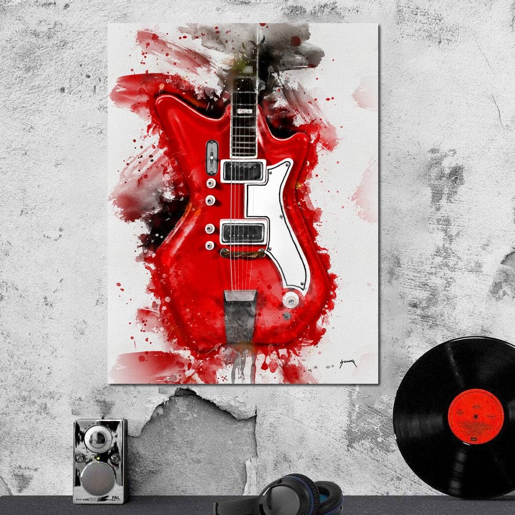Jack White's Guitar Canvas Wall Art