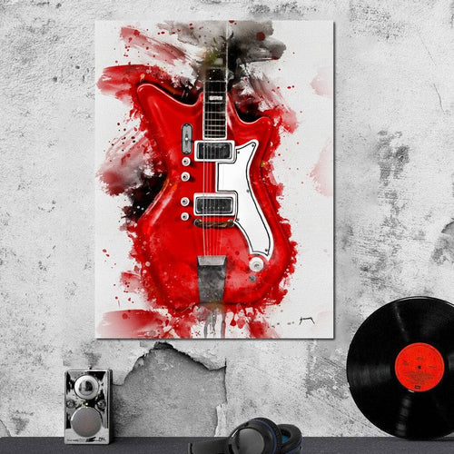 Jack White's Guitar Canvas Wall Art
