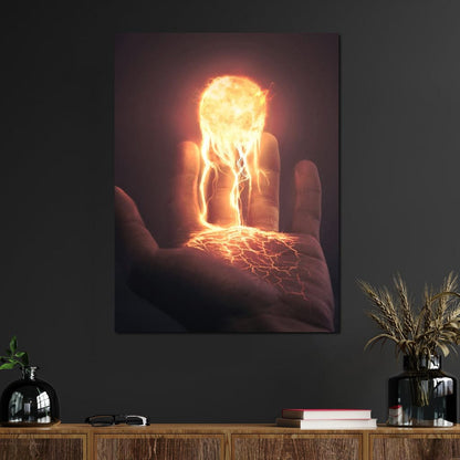 Holding the Sun Canvas Wall Art