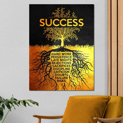 Success Tree Canvas Wall Art
