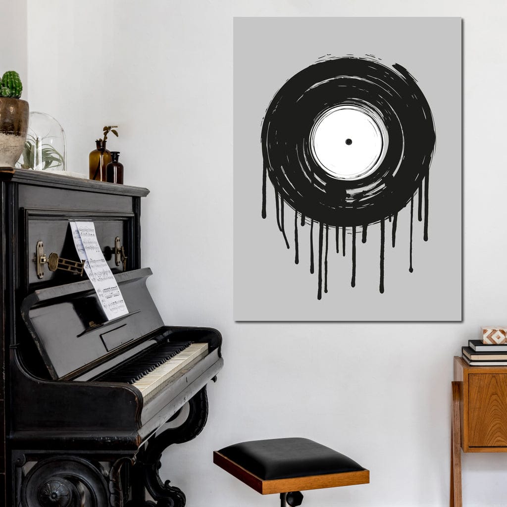 Vinyl Dripping Canvas Wall Art