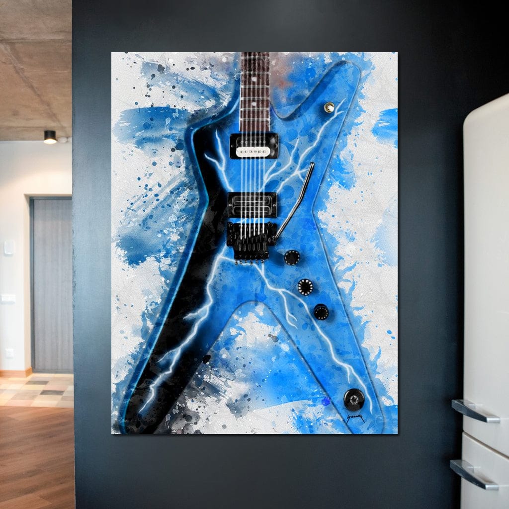 Dimebag Darrell's Guitar Canvas Wall Art